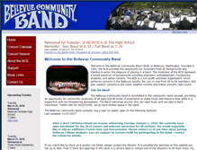 Tablet Screenshot of bellevuecommunityband.org